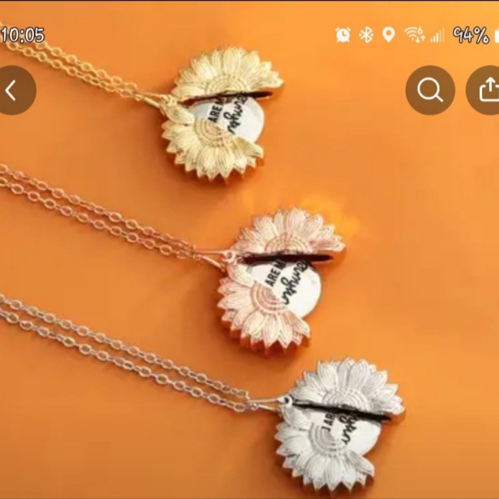 Sunflower Necklace You Are My Sunshine Open Pendant Letter Necklace